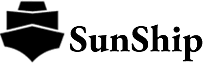 A green background with the word sun in black letters.